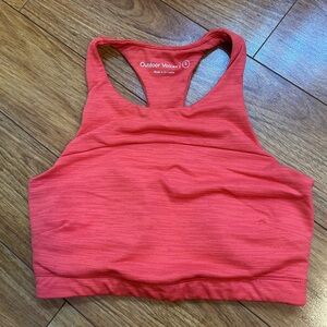 Women’s Outdoor Voices Coral Racerback Sports Bra Size Small